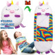 Детский спальный мешок-плюшевая игрушка подушка Единорог Baby sleeping bag Size S WHITE 3в1 теплый