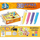 Ручка 3D-6-1 3D | 3Д ручка для рисования пластиком ABS и PLA Голубая Розовая