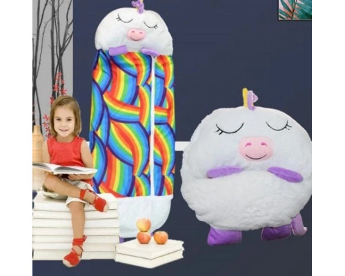 Детский спальный мешок-плюшевая игрушка подушка Единорог Baby sleeping bag Size S WHITE 3в1 теплый Детский спальный мешок-плюшевая игрушка подушка Единорог Baby sleeping bag Size S WHITE 3в1 теплый