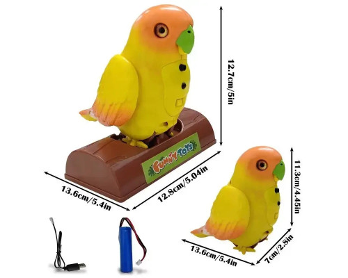 Іграшка-повторюшка папуг Funny Parrot TT8005 Синій