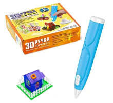 Ручка 3D-6-1 3D | 3Д ручка для рисования пластиком ABS и PLA Голубая Розовая
