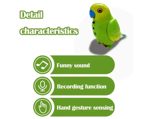 Інтерактивний папугу Funny Parrot для мовних навичок TT8005 Жовтий Інтерактивний папугу Funny Parrot для мовних навичок TT8005 Жовтий
