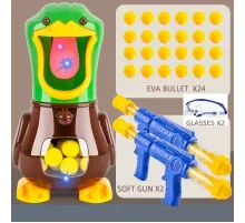Игрушечный набор: пистолет для стрельбы по утке Duck Shooting, детский домашний тир, Утка с ружьём
