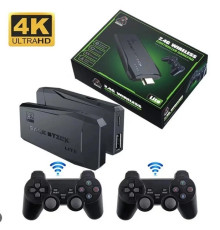 Ігрова приставка M8 64 gb Mini Game Stick 4K HDMI + 2 бездротові джойстики, консоль для телевізора