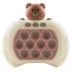 Интерактивная игрушка антистресс электронный EM Pop it PRO Консоль Quick Push 4 режима с подсветкой Коричневый