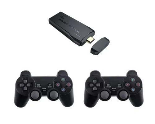 Ігрова приставка M8 64 gb Mini Game Stick 4K HDMI + 2 бездротові джойстики, консоль для телевізора