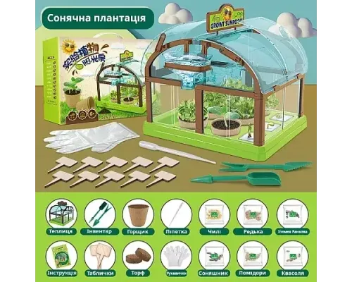 Набор для опытов домашняя теплица Home made plant Игровой набор теплица для выращивания растений с семенами Набор для опытов домашняя теплица Home made plant Игровой набор теплица для выращивания растений с семенами
