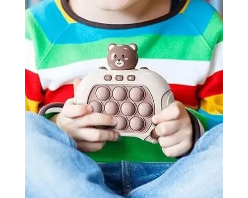 Интерактивная игрушка антистресс электронный EM Pop it PRO Консоль Quick Push 4 режима с подсветкой Коричневый Интерактивная игрушка антистресс электронный EM Pop it PRO Консоль Quick Push 4 режима с подсветкой Коричневый