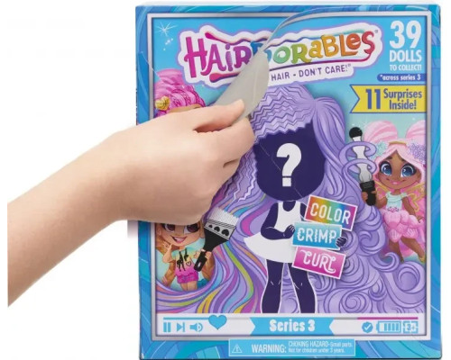 Іграшка лялька Hairdorables Dolls серія 3 з аксесуарами Лялька в коробці лялька з довгим волоссям Іграшка лялька Hairdorables Dolls серія 3 з аксесуарами Лялька в коробці лялька з довгим волоссям