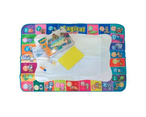 Дитячий килимок для малювання водою Aquamagic Magical Aqua Mat розвивальний аквакидочок із водними маркерами Дитячий килимок для малювання водою Aquamagic Magical Aqua Mat розвивальний аквакидочок із водними маркерами