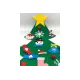 Дитяча Різдвяна ялинка з іграшками з фетру Chrismas Free Дитяча ялинка на стіну 95x70 см