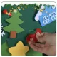Дитяча Різдвяна ялинка з іграшками з фетру Chrismas Free Дитяча ялинка на стіну 95x70 см