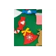 Дитяча Різдвяна ялинка з іграшками з фетру Chrismas Free Дитяча ялинка на стіну 95x70 см