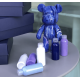 Флюидный медвежонок fluid bear bearbrick, 23 см, с красками BLUE