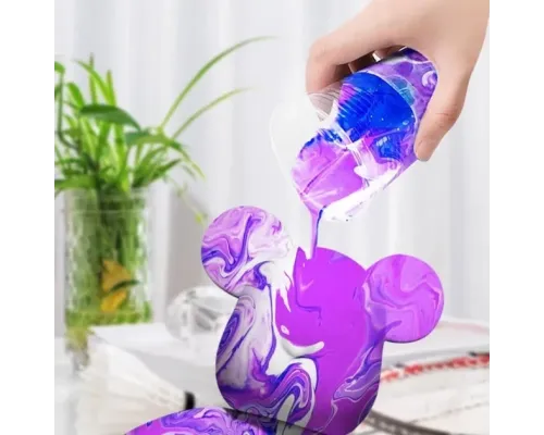 Флюидный медвежонок fluid bear bearbrick, 23 см, с красками BLUE