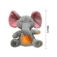 Інтерактивна м'яка іграшка-нічник повітропроникний слоник Elephant Сірий Заспокійлива плюшева іграшка Слоник
