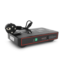 ДБЖ Green Wave Ecoputer-P60W для роутерів/комутаторів/PON/POE, 12V/USB-2A, (12000MAh), Black, BOX, Q20