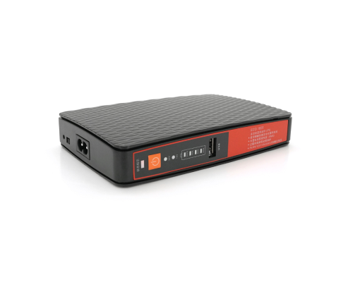 UPS для роутеров/коммутаторов ECO-1825, 18W, OUT:USB-5V, DC-5V/9/12V, POE-15/24V, 1/2A, LiFePo4 8000mAh, 160x105x33mm, 0.4kg, Black, BOX
