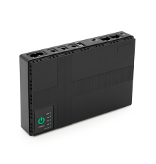 ДБЖ UPS-18W DC1018P для роутерів/комутаторів/PON/POE-430, 5//9/12V, 1A, 12000MAh(4*3000MAh), Black, BOX
