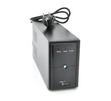 ДБЖ Ritar E-RTM650 (390W) ELF-L, LED, AVR, 2st, 2xSCHUKO socket, 1x12V7Ah, metal Case Q4 (370*130*210) 4,8 кг (310*85*140)