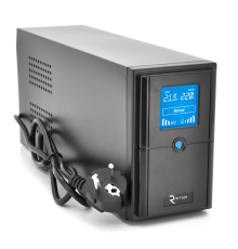 ДБЖ Ritar E-RTM1000 (600W) ELF-D, LCD, AVR, 3st, 3xSCHUKO socket, 2x12V7Ah, metal Case. Q2 (405*195*285) 10 кг (340*120*190)