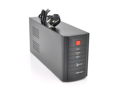 ДБЖ Ritar RTM600 (360W) Proxima-L, LED, AVR, 2st, 2xSCHUKO socket, 1x12V7Ah, metal Case ( 300 х 85 х140 ) Q4