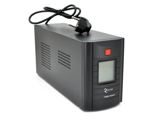 ДБЖ Ritar RTM800 (480W) Proxima-D, LCD, AVR, 2st, 2xSCHUKO socket, 1x12V9Ah, metal Case (325х100х150) Q4