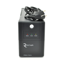 ДБЖ Ritar RTP850L-U (510W) Proxima-L, LED, AVR, 2st, USB, 2xSCHUKO socket, 1x12V9Ah, plastik Case. NEW!