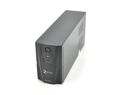 ДБЖ Ritar RTP600L-UX-IEC (360W) Proxima-L, LED, AVR, 3st, USB, 4xIEC-320 C14, 145-290Vac, 1x12V7Ah, plastik Case (314 x 97 X 143) 4,6 кг Q4