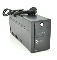 ДБЖ Ritar RTP800 (480W) Proxima-L, LED, AVR, 4st, 2xSCHUKO socket, 1x12V9Ah, plastik Case. NEW!
