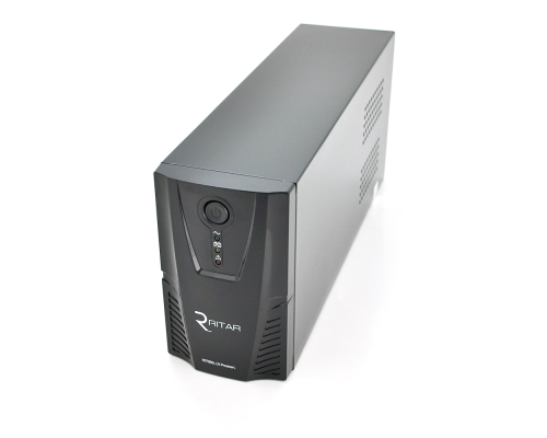 ДБЖ Ritar RTP850L-UX-IEC (510W) Proxima-L, LED, AVR, 3st, USB, 4xIEC-320 C14, 145-290Vac, 1x12V9Ah, plastik Case