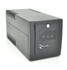 ДБЖ Ritar RTP1500 (900W) Proxima-L, LED, AVR, 3st, 4xSCHUKO socket, 2x12V9Ah, plastik Case ( 340 x 140 x 170 ) Q2