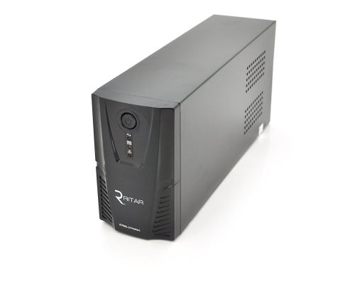 ДБЖ Ritar RTP650L-UX-IEC (390W) Proxima-L, LED, AVR, 3st, USB, 4xIEC-320 C14, 145-290Vac, 1x12V7Ah, plastik Case (314 x 97 X 143) 4,6 кг Q4