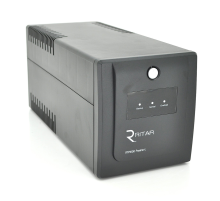 ДБЖ Ritar RTP1000 (600W) Proxima-L, LED, AVR, 3st, 4xSCHUKO socket, 2x12V7Ah, plastik Case ( 460 x 225 x 245 ) Q2