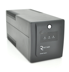 ДБЖ Ritar RTP1000 (600W) Proxima-L, LED, AVR, 3st, 4xSCHUKO socket, 2x12V7Ah, plastik Case ( 460 x 225 x 245 ) Q2