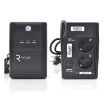 ДБЖ Ritar RTP850 (510W) Proxima-L, LED, AVR, 2st, 2xSCHUKO socket, 1x12V9Ah, plastik Case. NEW!