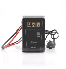 ДБЖ з правильною синусоїдою RITAR RTSW-600 LED, 12В, під зовнішній АКБ, Q4 (320*132*210) 4,2 кг (260*85*140)