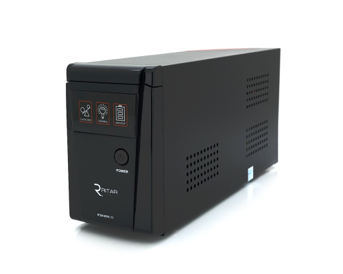 ДБЖ з правильною синусоїдою RITAR RTSW-600NL12 LED (360Вт), 12В, під зовнішній АКБ, Q4 (320*132*210) 4,2 кг (236*85*130)