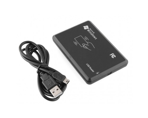 Зчитувач RFID USB 125 KHz, 10-значний номер картки (Hex)