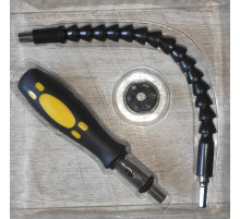 Универсальная отвёртка змея Snake Bit гибкая и 6 сменных насадок