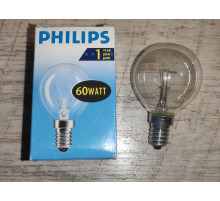 Распродажа Лампа накаливания Philips цоколь Е14 60 watt Распродажа Лампа накаливания Philips цоколь Е14 60 watt