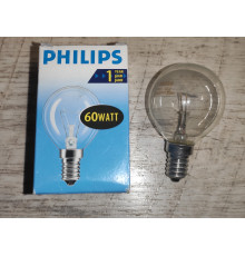 Распродажа Лампа накаливания Philips цоколь Е14 60 watt
