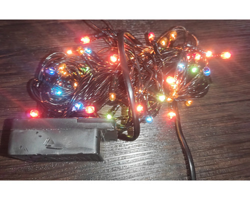 Гирлянда новогодняя Christmas Light 100 Led 4 м мультик Гирлянда новогодняя Christmas Light 100 Led 4 м мультик