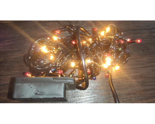 Гирлянда новогодняя Christmas Light 100 Led 4 м мультик Гирлянда новогодняя Christmas Light 100 Led 4 м мультик