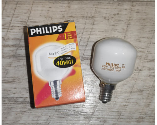 Распродажа Лампа накаливания Philips Soft цоколь Е14 40 watt Распродажа Лампа накаливания Philips Soft цоколь Е14 40 watt