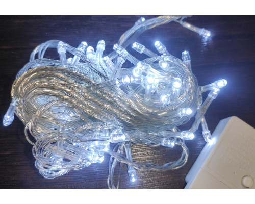 Гирлянда новогодняя Christmas Light 100 LED 4 м цвет белый Гирлянда новогодняя Christmas Light 100 LED 4 м цвет белый