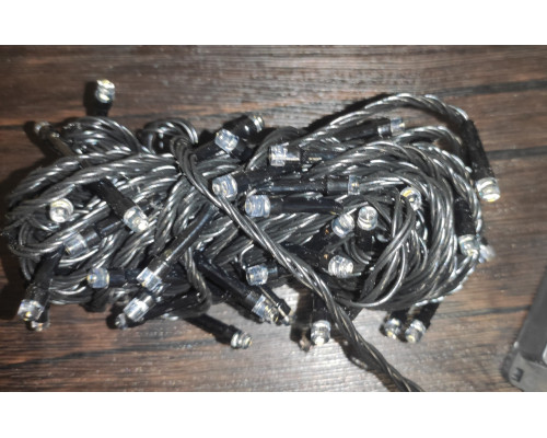 Гирлянда новогодняя Christmas Light 100 LED 4 м цвет желто-белый Гирлянда новогодняя Christmas Light 100 LED 4 м цвет желто-белый