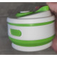 Складная силиконовая чашка с крышкой Collapsible Coffee Cup 350 мл