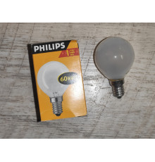 Распродажа Лампа накаливания Philips цоколь Е14 60 watt