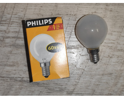 Распродажа Лампа накаливания Philips цоколь Е14 60 watt Распродажа Лампа накаливания Philips цоколь Е14 60 watt